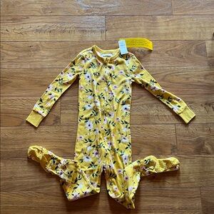 Old Navy Yellow Floral Kids One Piece